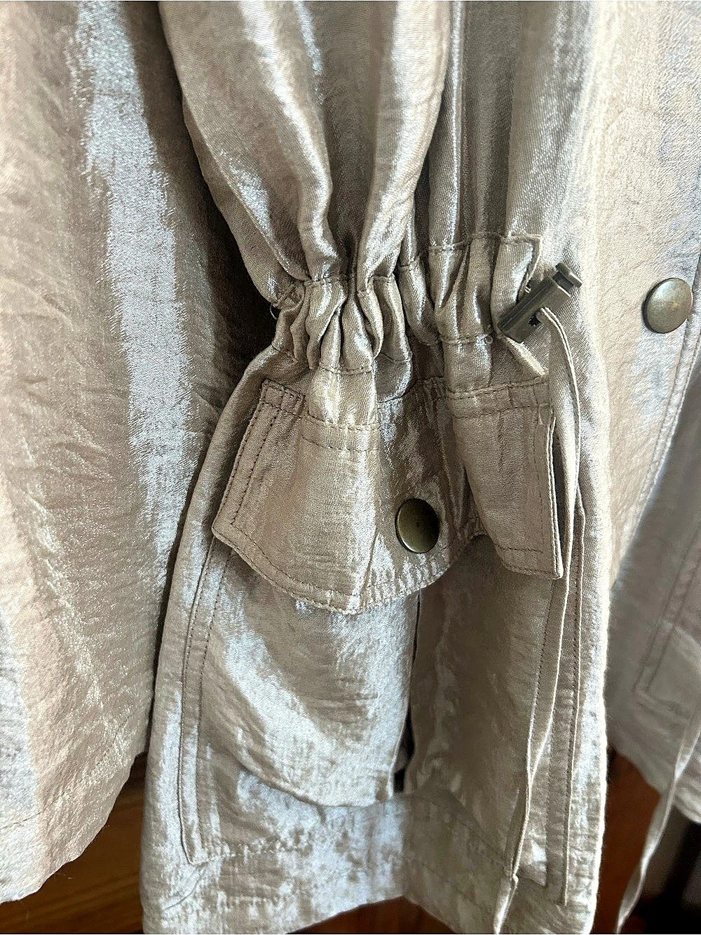 Ruby Rd. Silver Utility Jacket - Picture 5 of 7